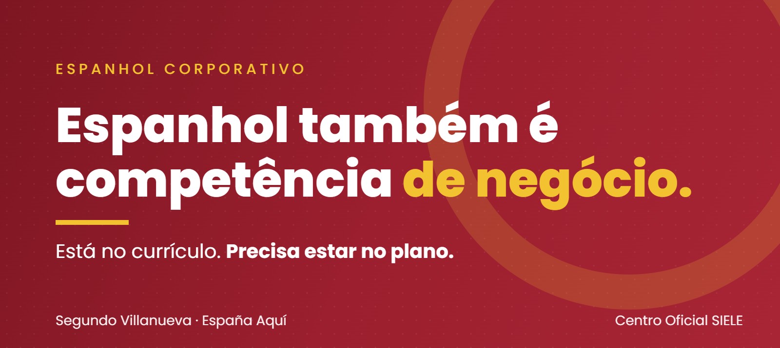 Espanhol também é uma competência de negócio